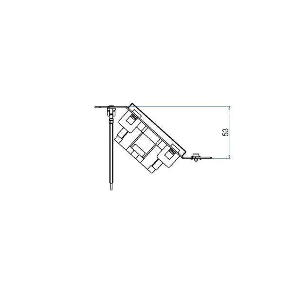 Produktbild UBD 133 139  -  Steckdoseneinsatz für 3 FLF, inkl. 1x 3xT13, weiss